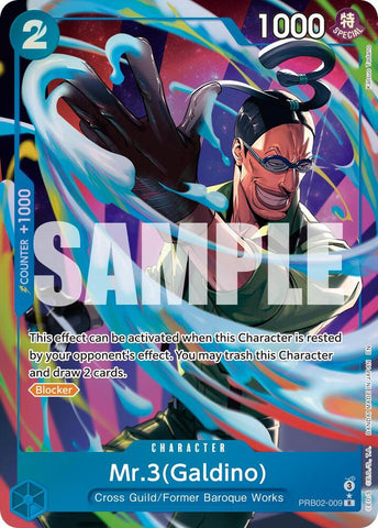 Mr.3(Galdino) - PRB02-009 (Alternate Art) - Foil (Premium Booster -The Best- Vol.2 [PRB-02])(PRB02-009)(R)