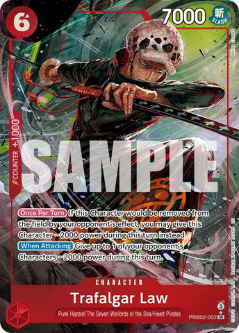 Trafalgar Law - PRB02-002 (Alternate Art) - Foil (Premium Booster -The Best- Vol.2 [PRB-02])(PRB02-002)(SR)