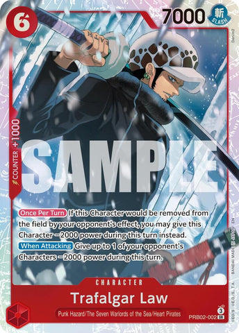 Trafalgar Law - PRB02-002 - Foil (Premium Booster -The Best- Vol.2 [PRB-02])(PRB02-002)(SR)