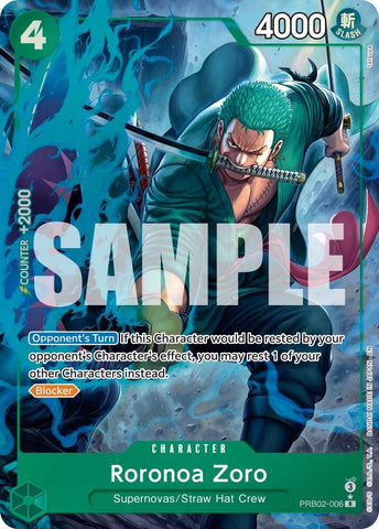Roronoa Zoro - PRB02-006 (Alternate Art) - Foil (Premium Booster -The Best- Vol.2 [PRB-02])(PRB02-006)(R)