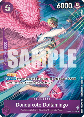 Donquixote Doflamingo (Alternate Art) - Foil (Premium Booster -The Best- Vol.2 [PRB-02])(PRB02-011)(R)