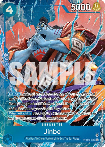 Jinbe - PRB02-007 (Alternate Art) - Foil (Premium Booster -The Best- Vol.2 [PRB-02])(PRB02-007)(R)