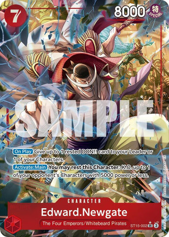 Edward.Newgate - ST15-002 (Alternate Art) - Foil (Premium Booster -The Best- Vol.2 [PRB-02])(ST15-002)(SR)