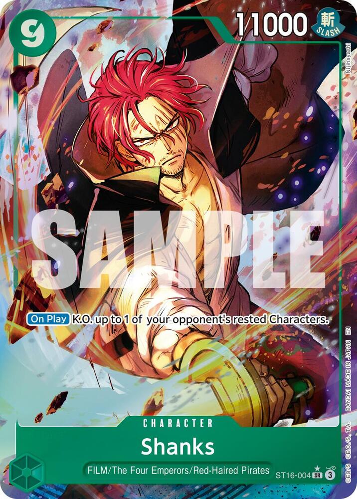 Shanks - ST16-004 (Alternate Art) - Foil (Premium Booster -The Best- Vol.2 [PRB-02])(ST16-004)(SR)