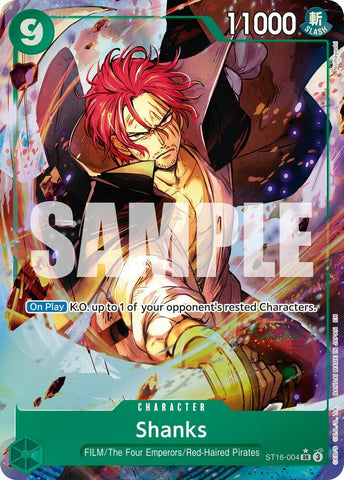 Shanks - ST16-004 (Alternate Art) - Foil (Premium Booster -The Best- Vol.2 [PRB-02])(ST16-004)(SR)
