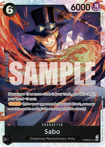 Sabo - PRB02-014 - Foil (Premium Booster -The Best- Vol.2 [PRB-02])(PRB02-014)(SR)