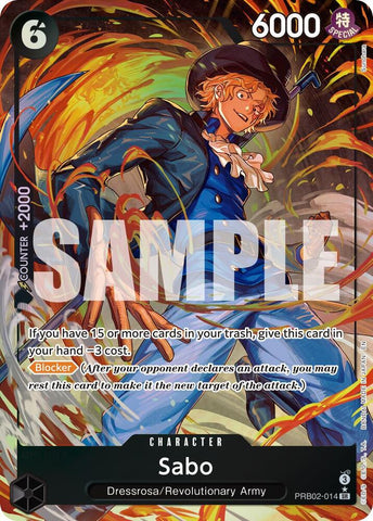 Sabo - PRB02-014 (Alternate Art) - Foil (Premium Booster -The Best- Vol.2 [PRB-02])(PRB02-014)(SR)