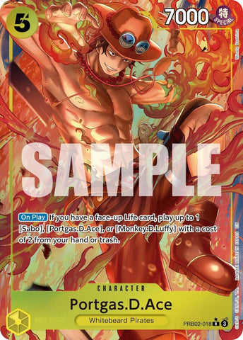 Portgas.D.Ace - PRB02-018 (Alternate Art) - Foil (Premium Booster -The Best- Vol.2 [PRB-02])(PRB02-018)(R)