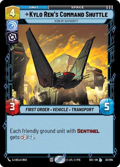 Kylo Ren's Command Shuttle, Icon of Authority (Secrets of Power)(SEC-032/264)(L)