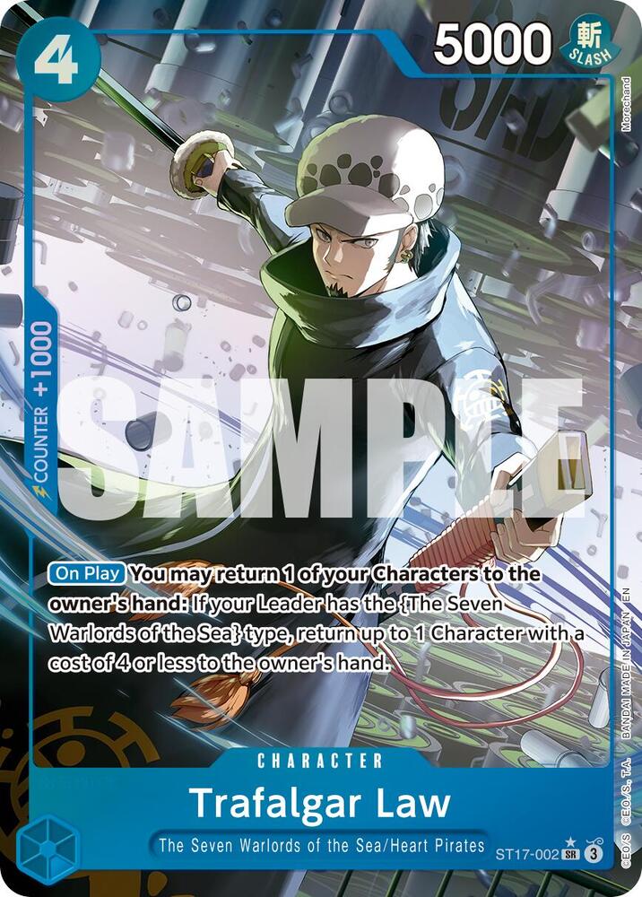 Trafalgar Law - ST17-002 (Alternate Art) - Foil (Premium Booster -The Best- Vol.2 [PRB-02])(ST17-002)(SR)