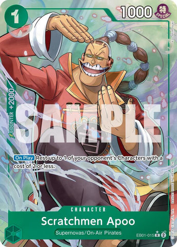 Scratchmen Apoo - EB01-015 (Alternate Art) - Foil (Premium Booster -The Best- Vol.2 [PRB-02])(EB01-015)(R)
