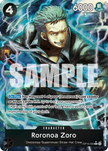 Roronoa Zoro - OP10-095 (Alternate Art) - Foil (Premium Booster -The Best- Vol.2 [PRB-02])(OP10-095)(R)