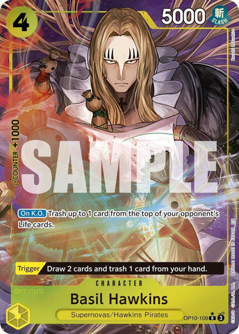 Basil Hawkins - OP10-109 (Alternate Art) - Foil (Premium Booster -The Best- Vol.2 [PRB-02])(OP10-109)(R)
