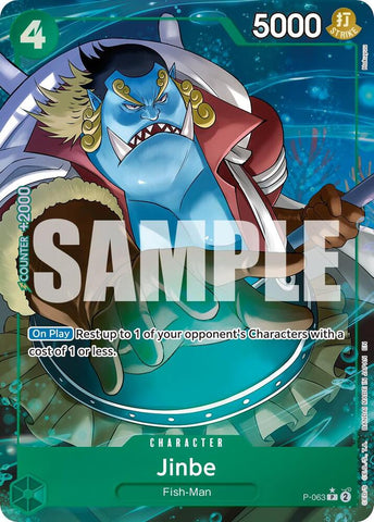Jinbe - P-063 (Alternate Art) - Foil (Premium Booster -The Best- Vol.2 [PRB-02])(P-063)(PR)