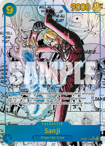 Sanji - OP06-119 (Manga) - Foil (Premium Booster -The Best- Vol.2 [PRB-02])(OP06-119)(SEC)