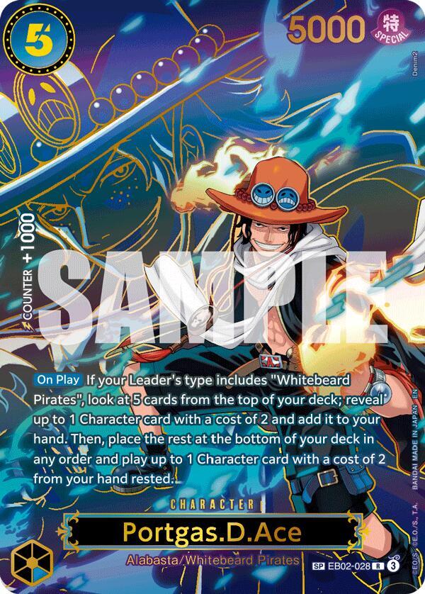 Portgas.D.Ace - EB02-028 (SP) - Foil (Carrying On His Will)(EB02-028)(R)