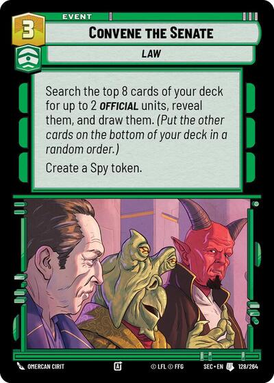 Convene the Senate (Secrets of Power)(SEC-128/264)(U)
