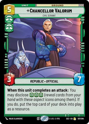 Chancellor Valorum, Civil Servant (Secrets of Power)(SEC-107/264)(R)