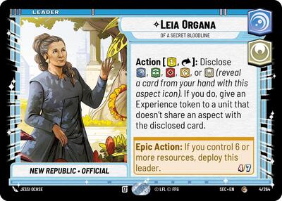 Leia Organa, Of A Secret Bloodline (Secrets of Power)(SEC-004/264)(C)