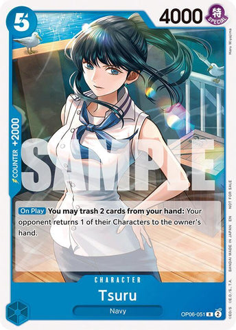 Tsuru [Tournament Pack 2025 Vol. 4] (One Piece Promotion Cards)(OP06-051)(R)