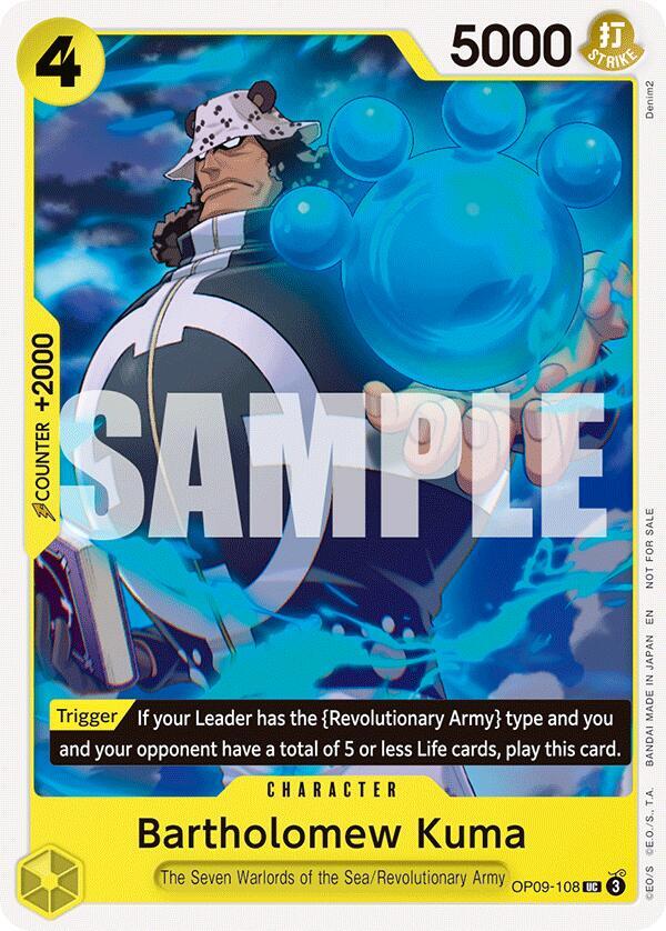 Bartholomew Kuma [Tournament Pack 2025 Vol. 4] (One Piece Promotion Cards)(OP09-108)(UC)