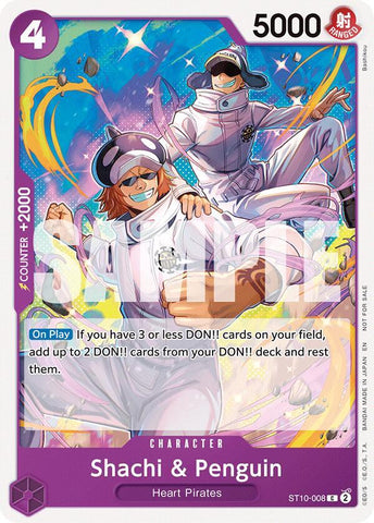 Shachi & Penguin [Tournament Pack 2025 Vol. 4] (One Piece Promotion Cards)(ST10-008)(C)