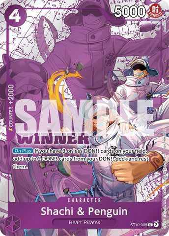 Shachi & Penguin [Winner Pack 2025 Vol. 4] [Foil] (One Piece Promotion Cards)(ST10-008)(C)