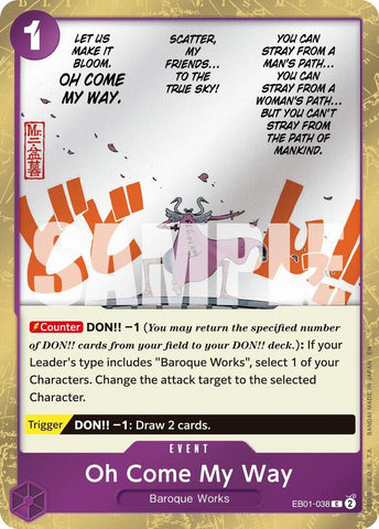 Oh Come My Way (Pirate Foil) - Foil (Premium Booster -The Best- Vol.2 [PRB-02])(EB01-038)(C)