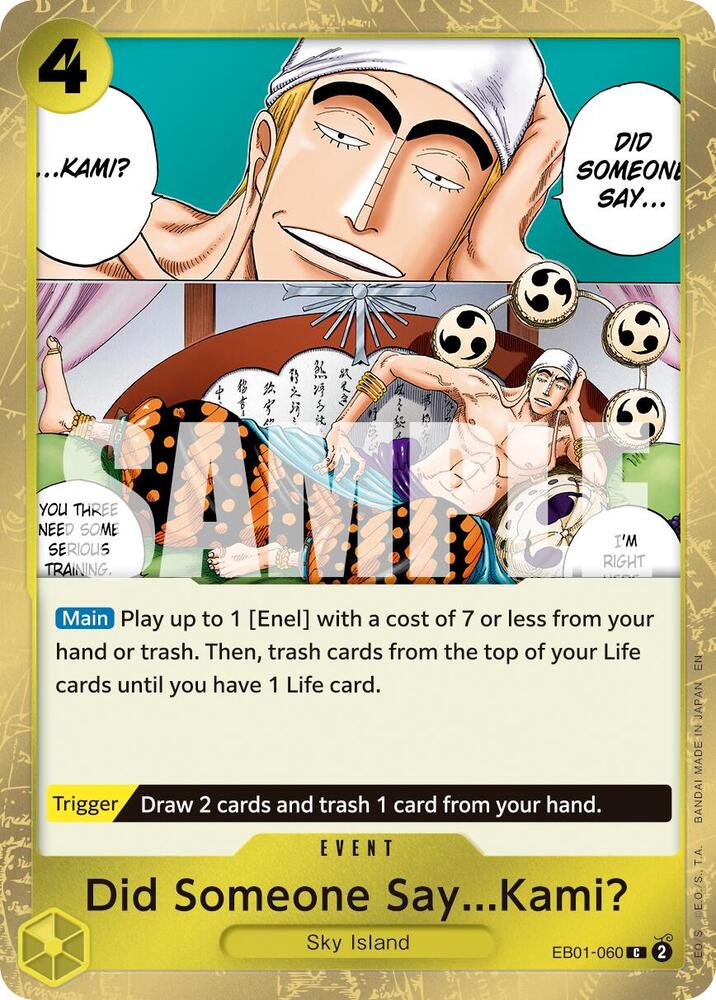 Did Someone Say...Kami? (Pirate Foil) - Foil (Premium Booster -The Best- Vol.2 [PRB-02])(EB01-060)(C)