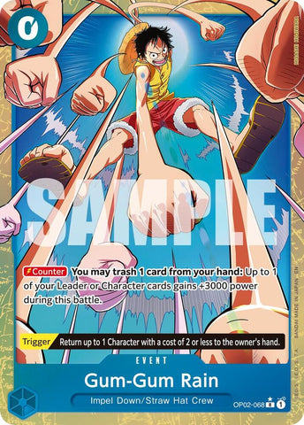 Gum-Gum Rain (Alternate Art) - Foil (Premium Booster -The Best- Vol.2 [PRB-02])(OP02-068)(R)