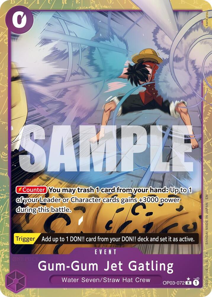 Gum-Gum Jet Gatling (Alternate Art) - Foil (Premium Booster -The Best- Vol.2 [PRB-02])(OP03-072)(R)