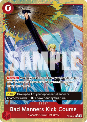 Bad Manners Kick Course (Alternate Art) - Foil (Premium Booster -The Best- Vol.2 [PRB-02])(OP04-016)(R)