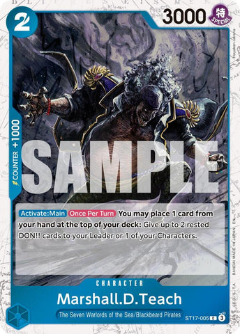 Marshall.D.Teach - ST17-005 (Pirate Foil) - Foil (Premium Booster -The Best- Vol.2 [PRB-02])(ST17-005)(C)