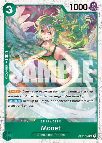 Monet (Pirate Foil) - Foil (Premium Booster -The Best- Vol.2 [PRB-02])(OP05-036)(UC)