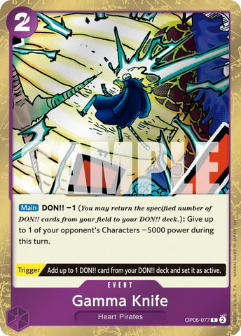 Gamma Knife (Pirate Foil) - Foil (Premium Booster -The Best- Vol.2 [PRB-02])(OP05-077)(C)
