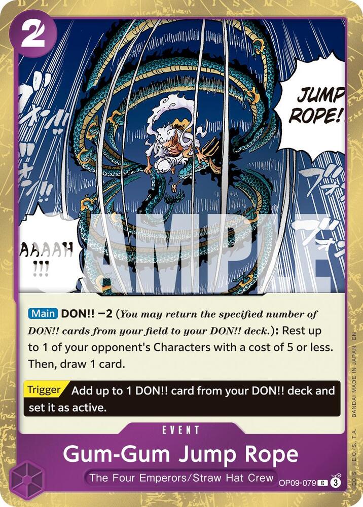 Gum-Gum Jump Rope (Pirate Foil) - Foil (Premium Booster -The Best- Vol.2 [PRB-02])(OP09-079)(C)