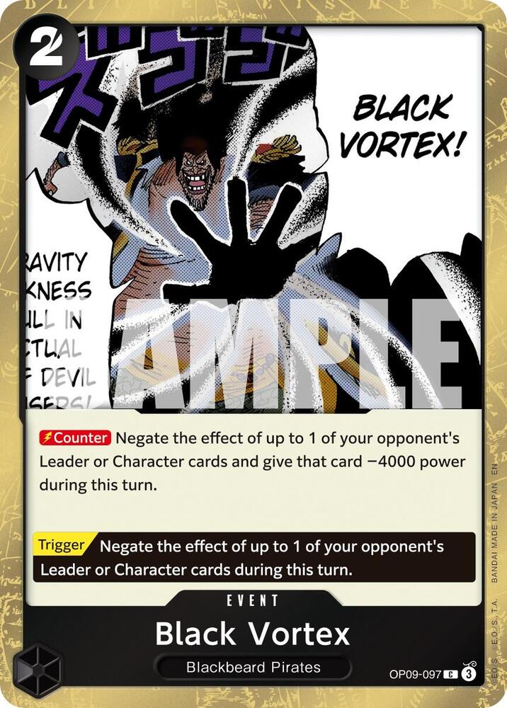 Black Vortex (Pirate Foil) - Foil (Premium Booster -The Best- Vol.2 [PRB-02])(OP09-097)(C)