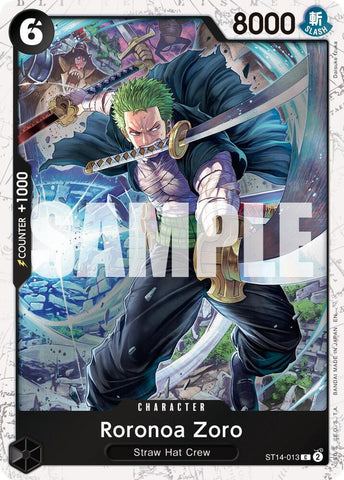 Roronoa Zoro - ST14-013 (Pirate Foil) - Foil (Premium Booster -The Best- Vol.2 [PRB-02])(ST14-013)(C)