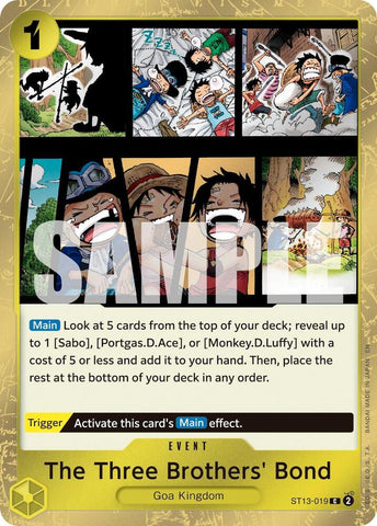 The Three Brothers' Bond (Pirate Foil) - Foil (Premium Booster -The Best- Vol.2 [PRB-02])(ST13-019)(C)