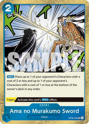 Ama no Murakumo Sword (Pirate Foil) - Foil (Premium Booster -The Best- Vol.2 [PRB-02])(OP06-056)(UC)