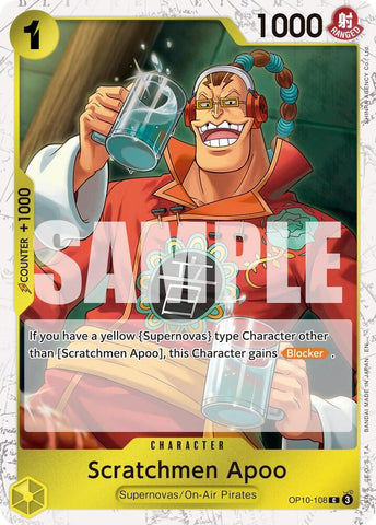 Scratchmen Apoo - OP10-108 (Pirate Foil) - Foil (Premium Booster -The Best- Vol.2 [PRB-02])(OP10-108)(C)