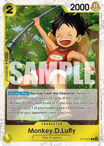 Monkey.D.Luffy - ST13-014 (Pirate Foil) - Foil (Premium Booster -The Best- Vol.2 [PRB-02])(ST13-014)(C)