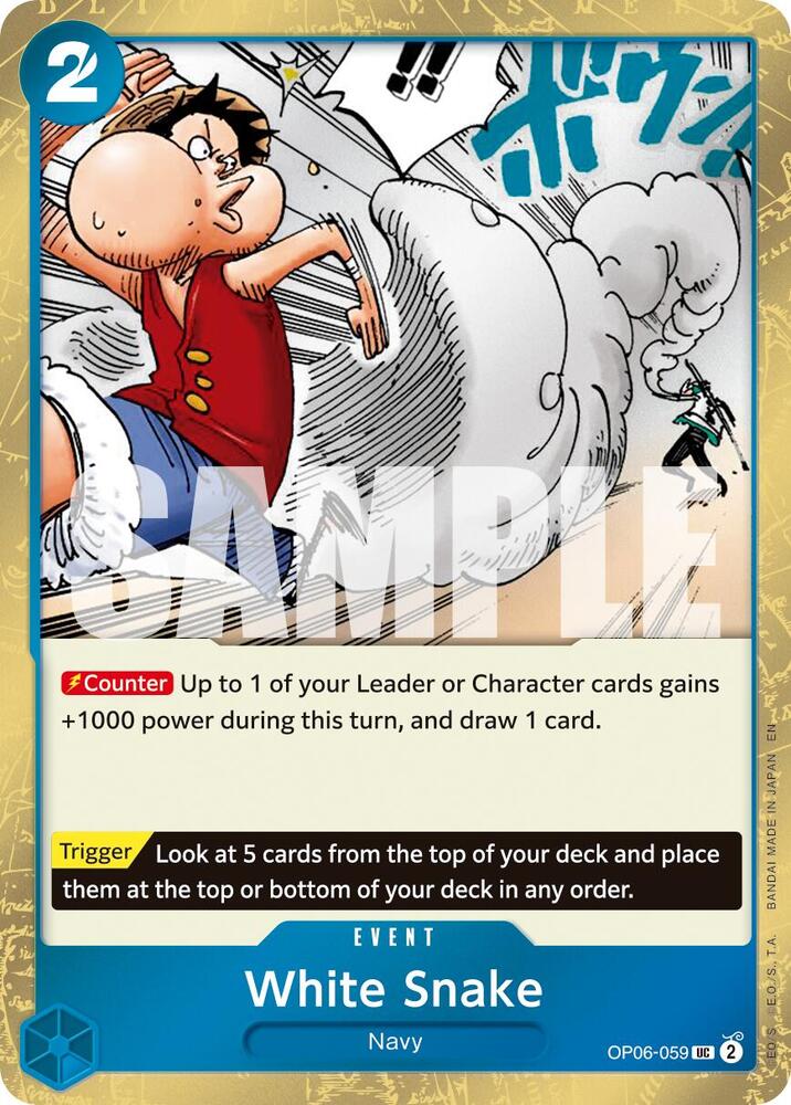 White Snake (Pirate Foil) - Foil (Premium Booster -The Best- Vol.2 [PRB-02])(OP06-059)(UC)