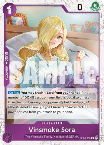 Vinsmoke Sora (Pirate Foil) - Foil (Premium Booster -The Best- Vol.2 [PRB-02])(OP06-063)(UC)