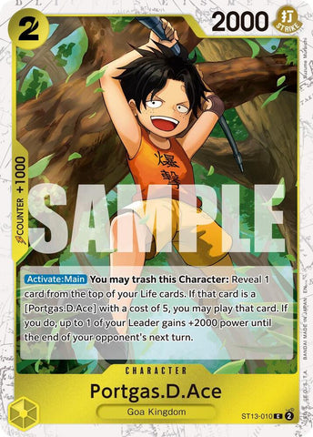 Portgas.D.Ace - ST13-010 (Pirate Foil) - Foil (Premium Booster -The Best- Vol.2 [PRB-02])(ST13-010)(C)