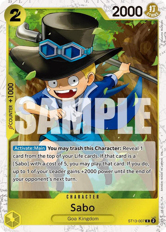 Sabo - ST13-007 (Pirate Foil) - Foil (Premium Booster -The Best- Vol.2 [PRB-02])(ST13-007)(C)