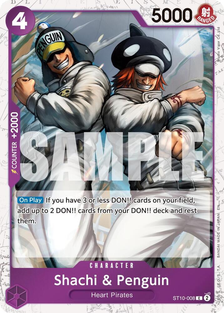 Shachi & Penguin (Pirate Foil) - Foil (Premium Booster -The Best- Vol.2 [PRB-02])(ST10-008)(C)