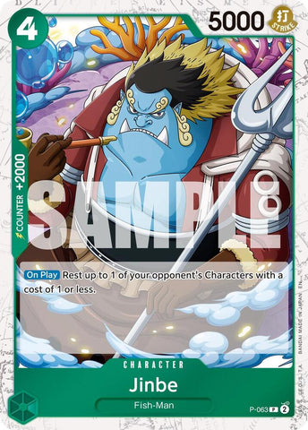 Jinbe - P-063 (Pirate Foil) - Foil (Premium Booster -The Best- Vol.2 [PRB-02])(P-063)(PR)
