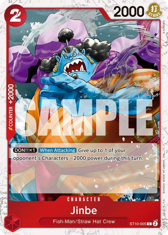 Jinbe - ST10-005 (Pirate Foil) - Foil (Premium Booster -The Best- Vol.2 [PRB-02])(ST10-005)(C)