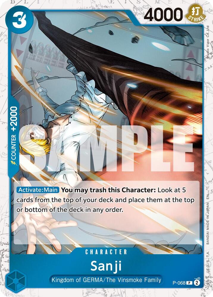 Sanji - P-068 (Pirate Foil) - Foil (Premium Booster -The Best- Vol.2 [PRB-02])(P-068)(PR)